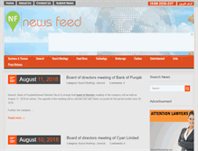 Tablet Screenshot of newsfeed.pk